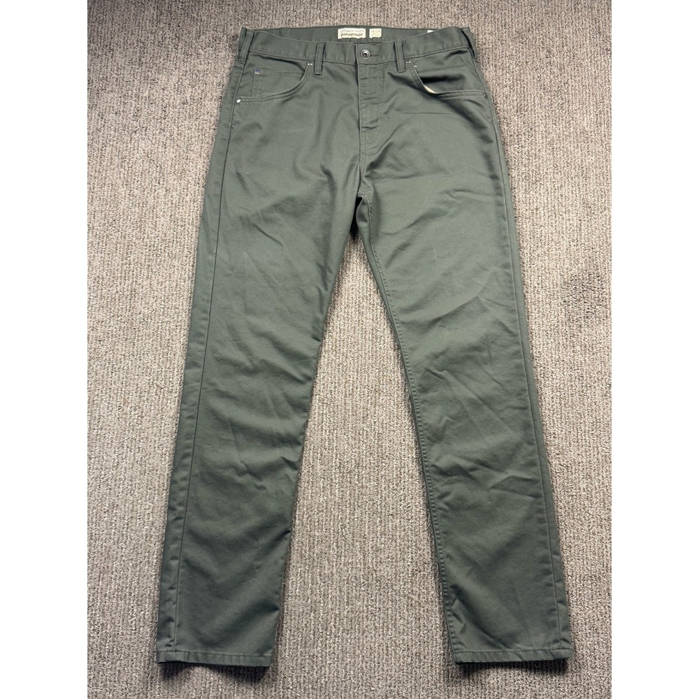 Patagonia Performance Twill Jeans Mens 34x32 Straight Leg Organic Cotton Green
